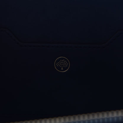 Mulberry Smooth Calfskin Squirrel Embroidered Zip Around Clutch Wallet Navy 6 of 7