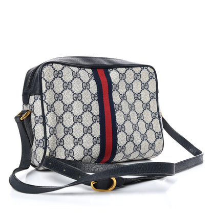 Gucci GG Plus Monogram Web Mini Crossbody Bag Blue 3 of 7