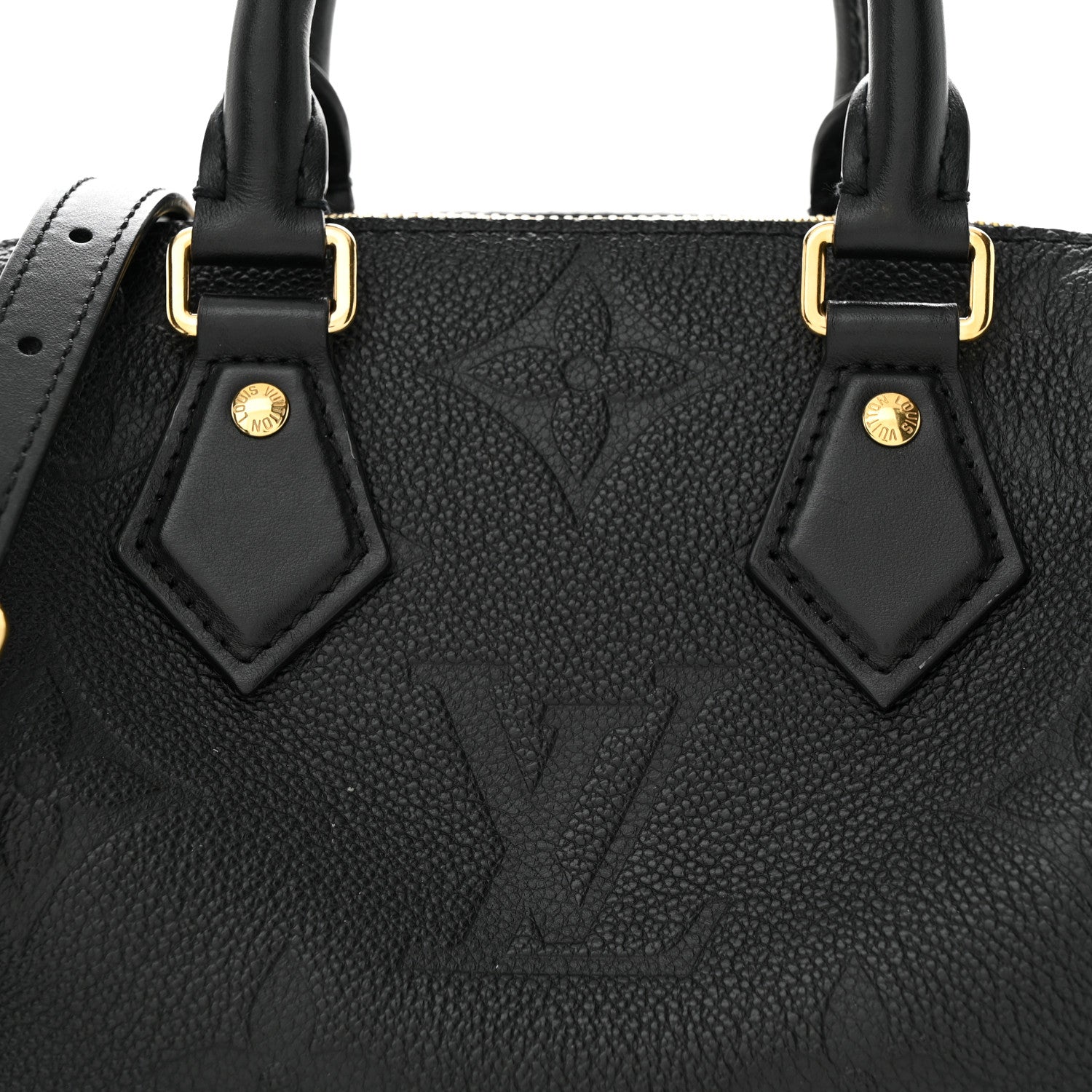 Louis Vuitton Empreinte Monogram Giant Speedy Bandouliere 20 Black 7 of 10