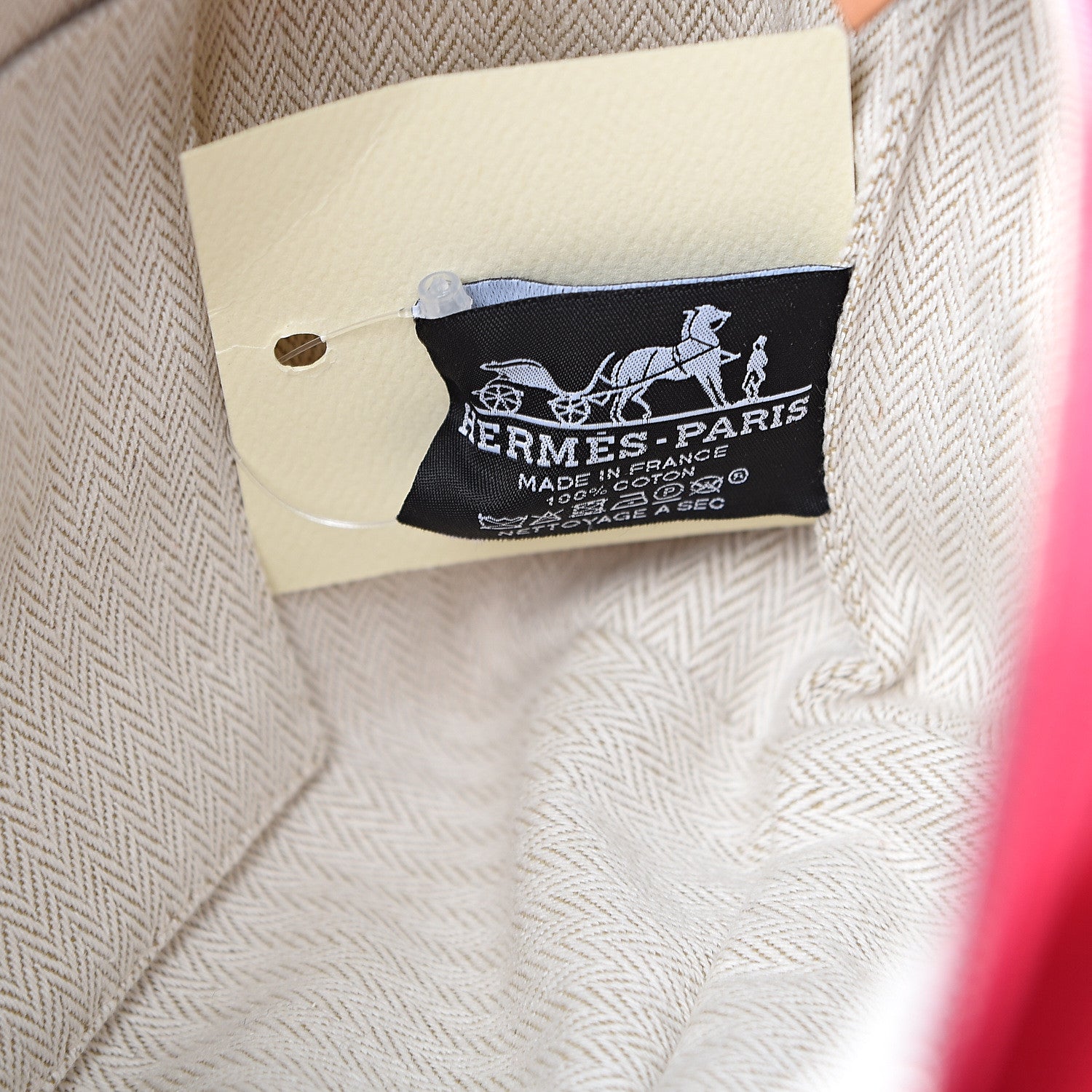 Hermes Canvas Small Bride-A-Brac Pouch Hibiscus 5 of 5