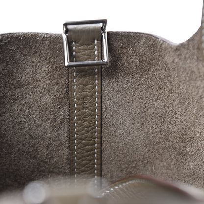 Hermes Taurillon Clemence Picotin Lock 18 PM Etoupe 9 of 11