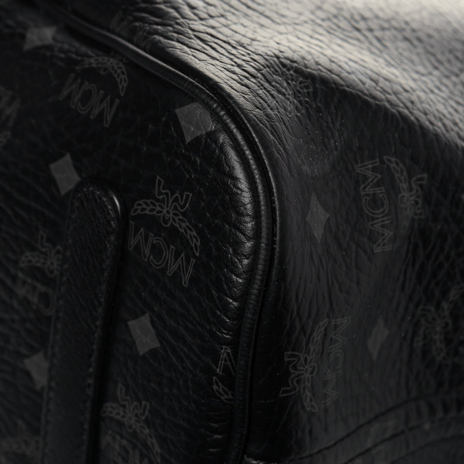 MCM Visetos Large Liz Reversible Shopper Tote Black 11 of 23