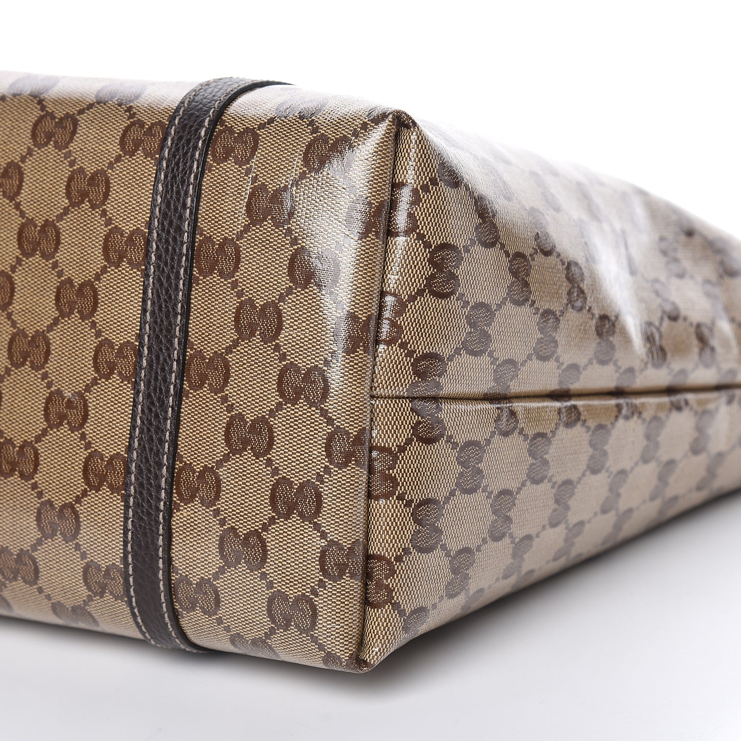 Crystal Monogram Medium Joy Tote Beige Ebony Testa di Moro