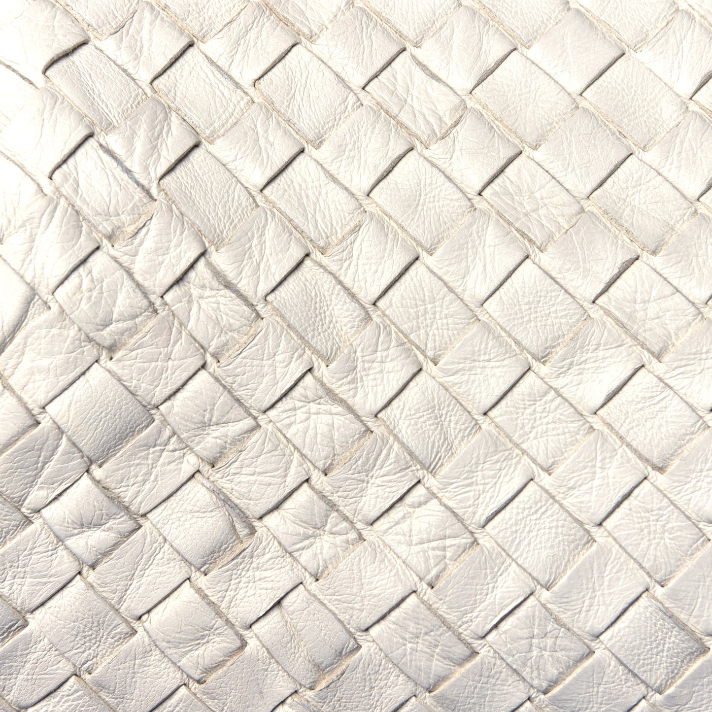 Nappa Intrecciato Shoulder Bag White