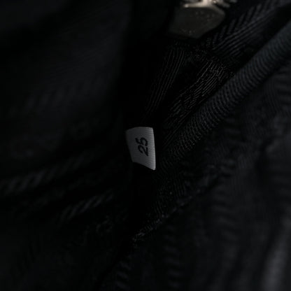 Prada Nappa Zippers Bow Clutch Black Geranio 7 of 14