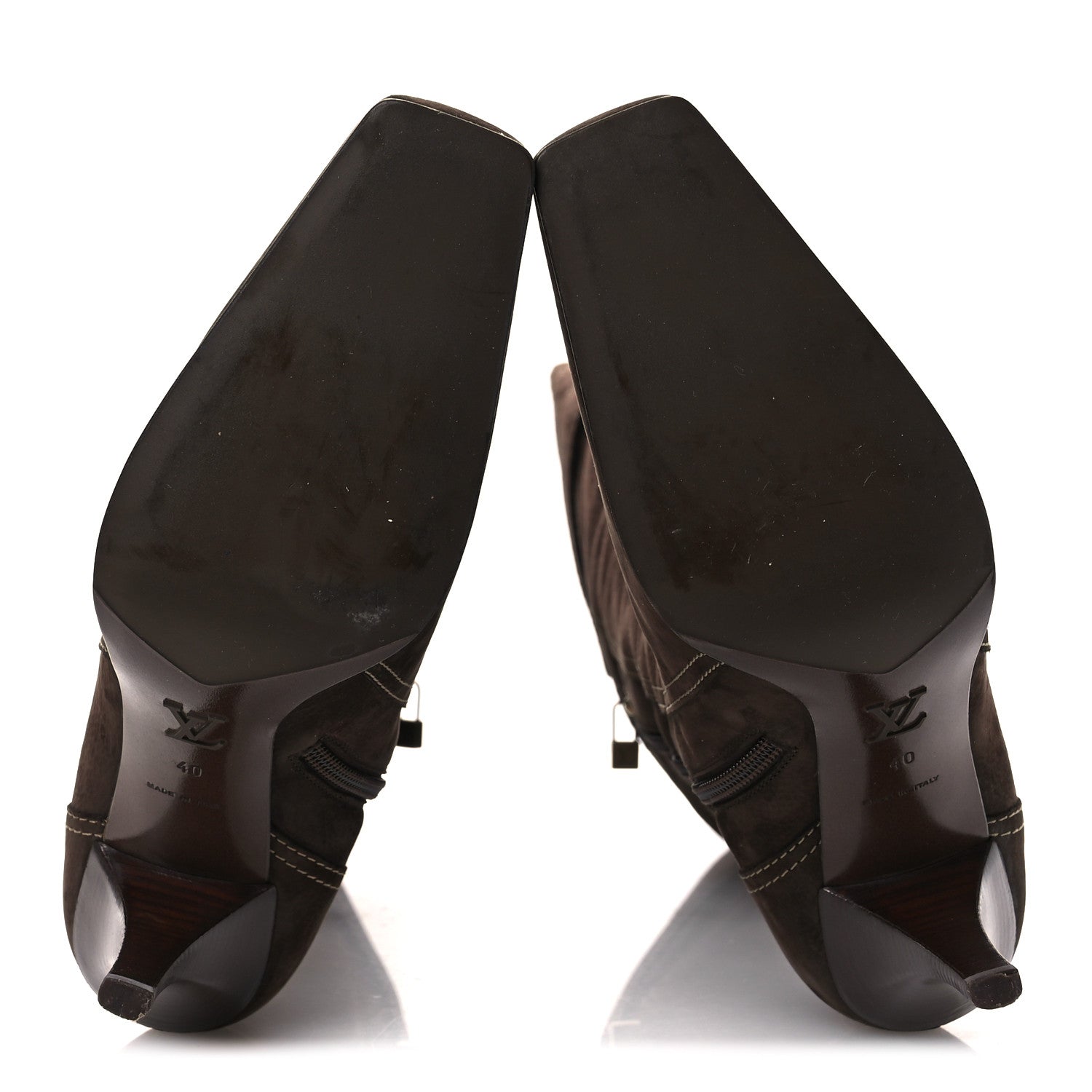 Louis Vuitton Suede High Boots 40 Brown 7 of 12