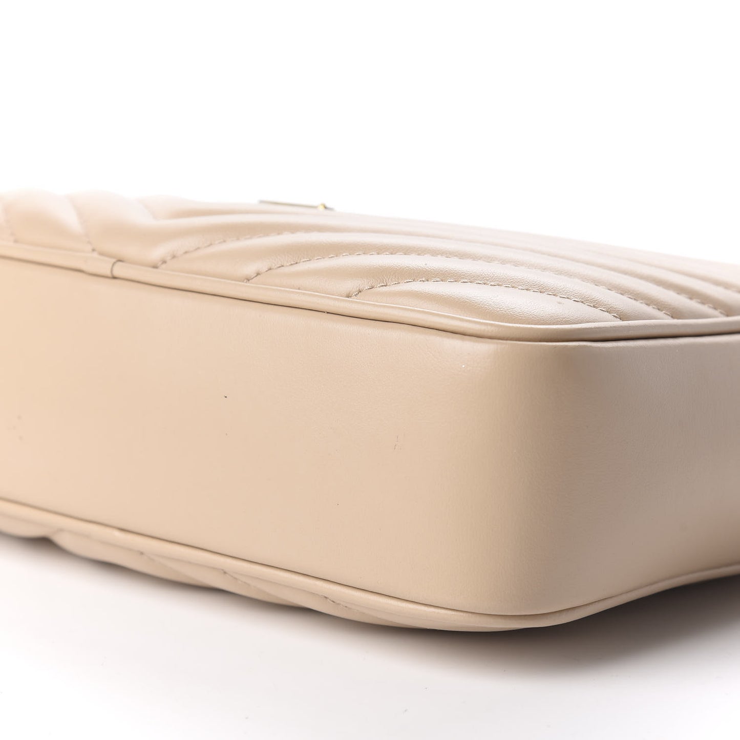 Calfskin Matelasse Monogram Lou Camera Bag Nude Powder