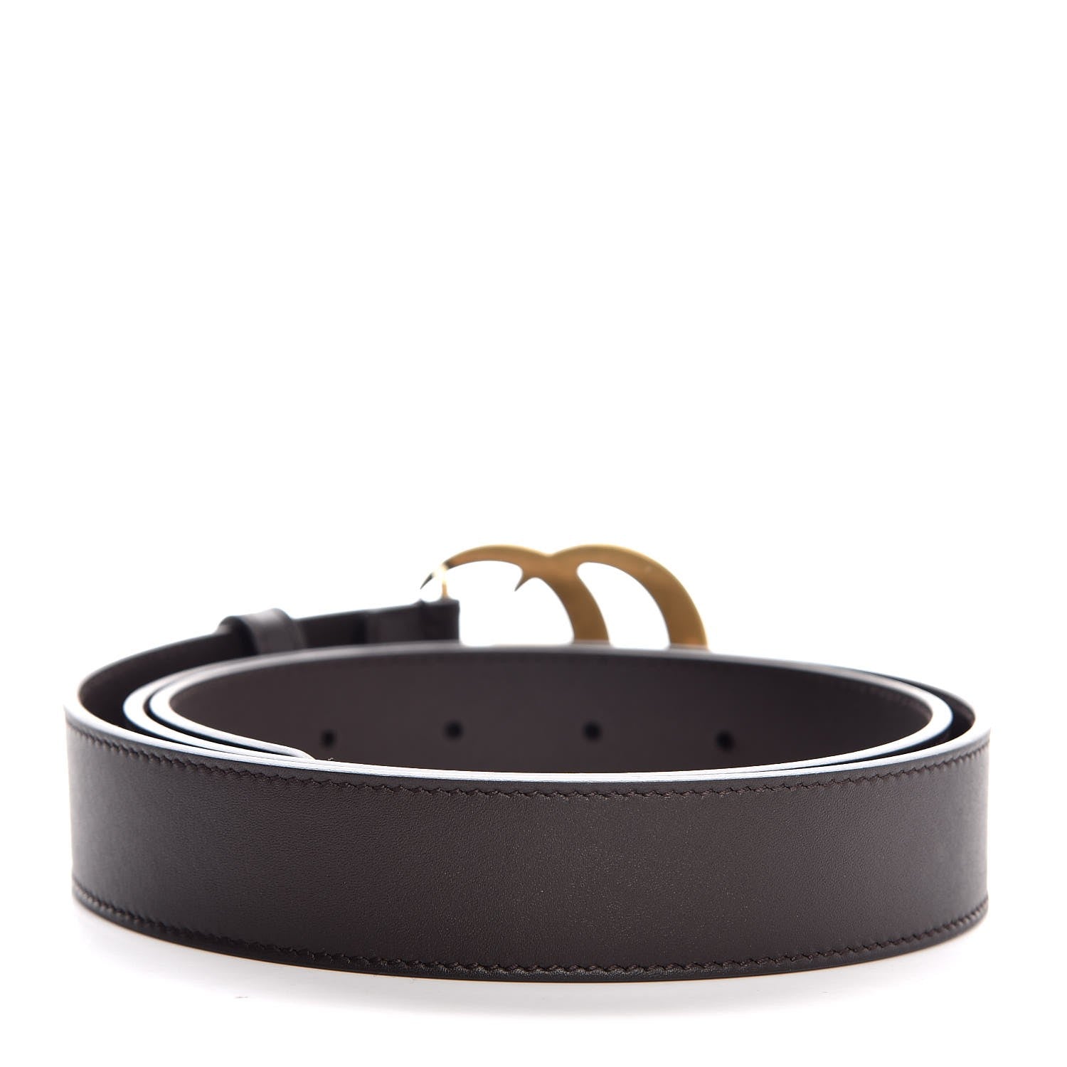 Gucci Moon Calfskin Double G 30mm Belt 90 36 Dark Cocoa 3 of 7