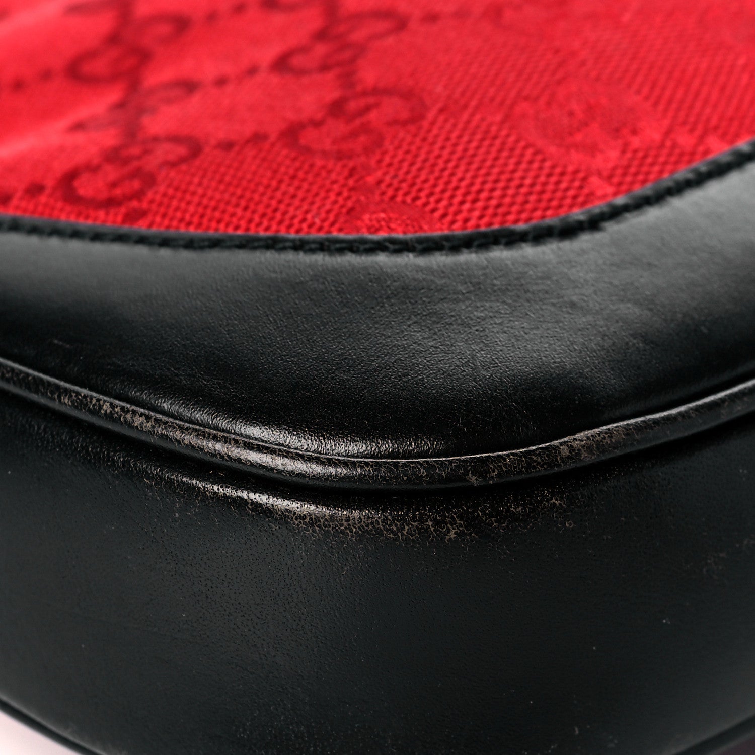 Gucci Monogram Jackie O Hobo Red 11 of 17