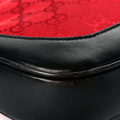 Gucci Monogram Jackie O Hobo Red 11 of 17