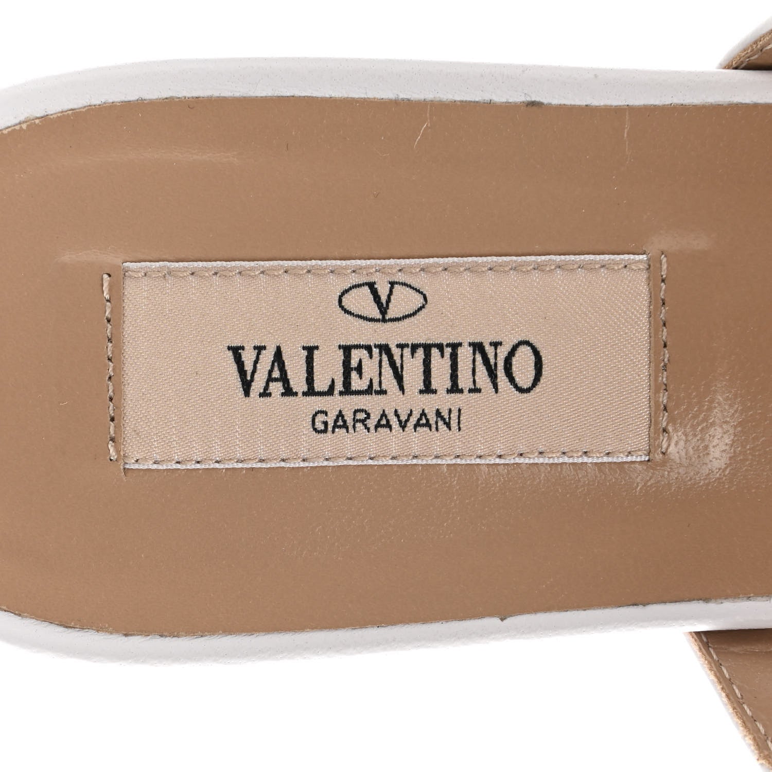 Valentino Garavani Nappa Rockstud Caged Flat Slide Sandals 38 Optic White 7 of 8