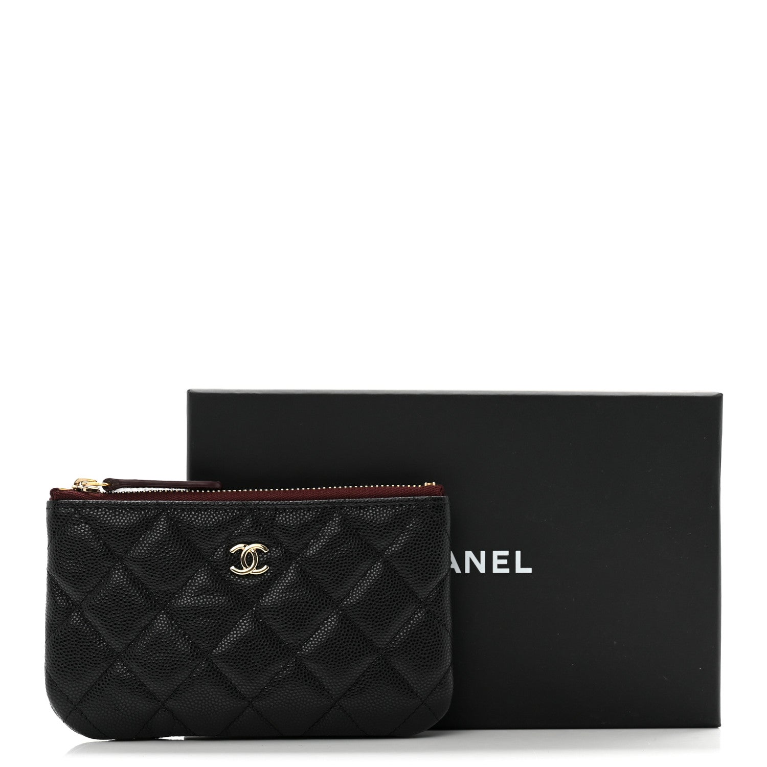 Chanel Caviar Quilted Small Cosmetic Case Black 10 of 10