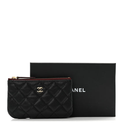 Chanel Caviar Quilted Small Cosmetic Case Black 10 of 10