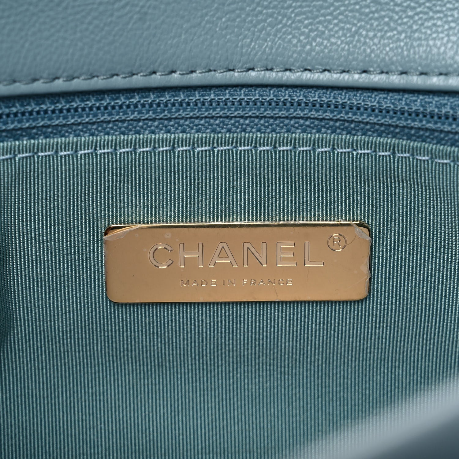 Chanel Lambskin Quilted Large Chanel 19 Flap Light Blue 6 of 11