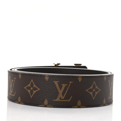Louis Vuitton Monogram Calfskin 40mm LV Initiales Reversible Belt 95 38 Brown 2 of 5