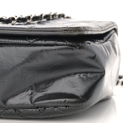 Chanel Glazed Calfskin Quilted CC Single Flap Black 10 of 11