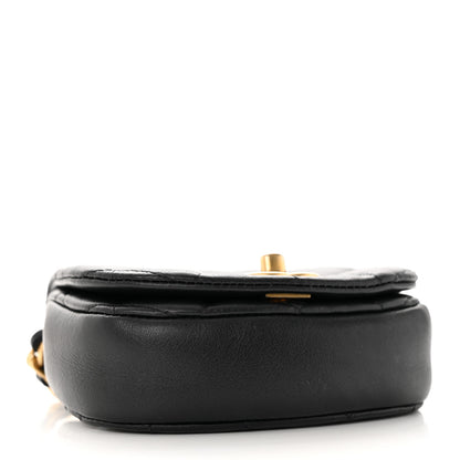 Chanel Calfskin Quilted Mini Coco Mail Clutch with Chain Black 4 of 16