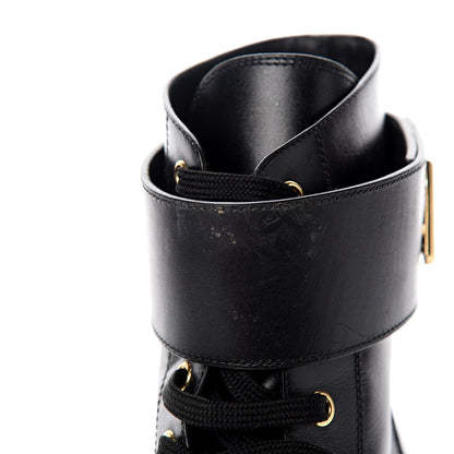 Louis Vuitton Calfskin Wonderland Ranger Boots 40 Black 12 of 16