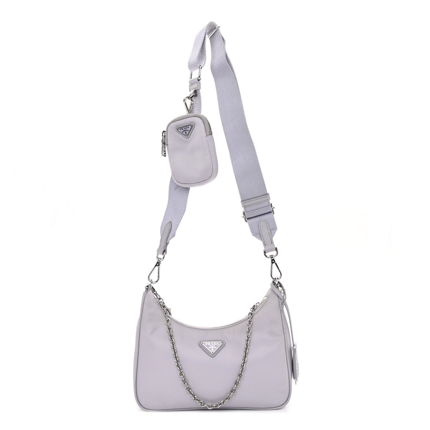 Re-Nylon Saffiano Re-Edition 2005 Shoulder Bag Glicine