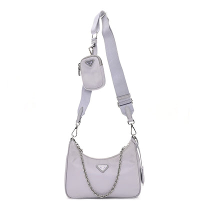 Prada Re-Nylon Saffiano Re-Edition 2005 Shoulder Bag Glicine 1 of 10