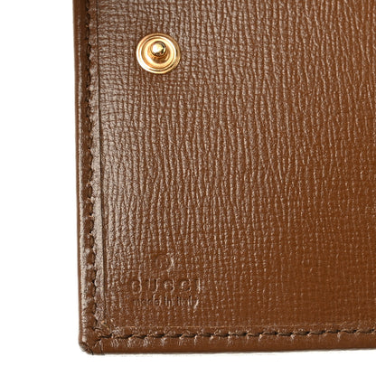 Gucci GG Supreme Monogram Horsebit 1955 Card Case Wallet Beige Ebony Brown Sugar 7 of 7