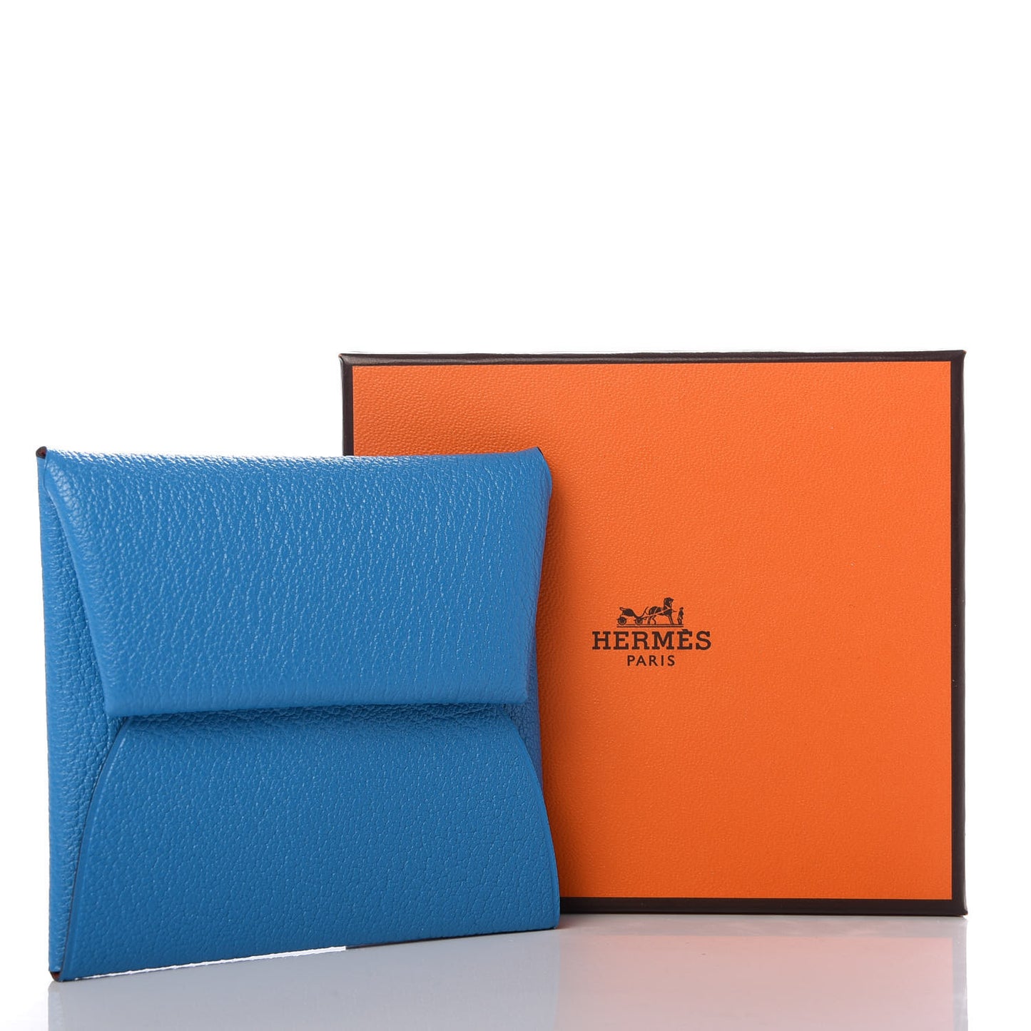 Chevre Mysore Bastia Verso Coin Purse Bleu Frida Cuivre