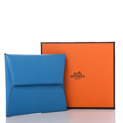 Hermes Chevre Mysore Bastia Verso Coin Purse Bleu Frida Cuivre 7 of 7
