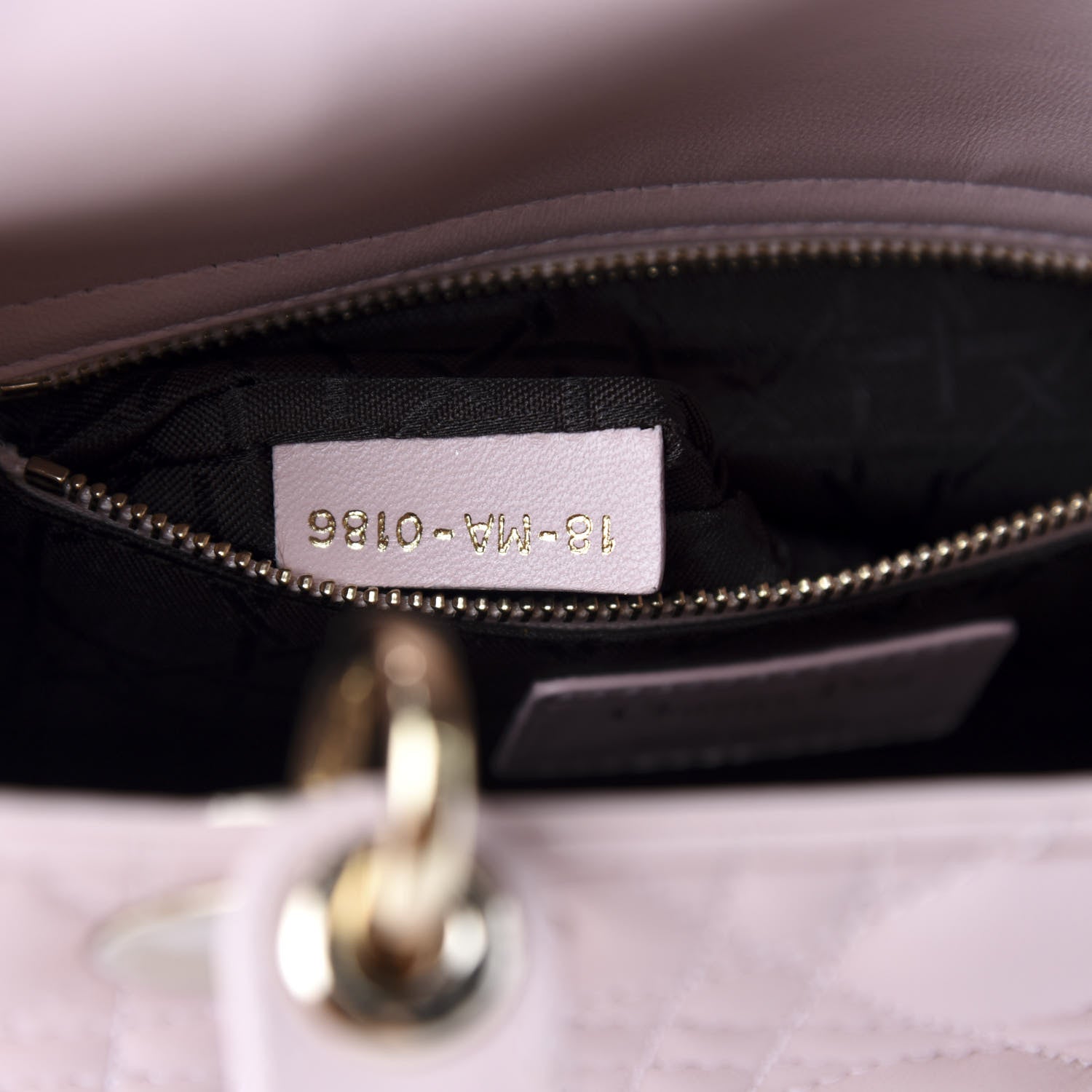 Christian Dior Lambskin Cannage Small Lucky Badges My Lady Dior Pink 13 of 14