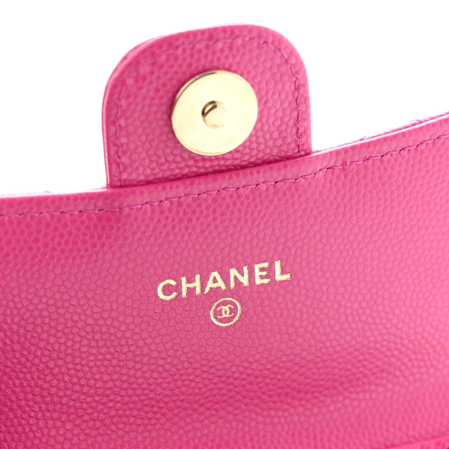 Caviar Quilted Mini Chain Bag Dark Pink