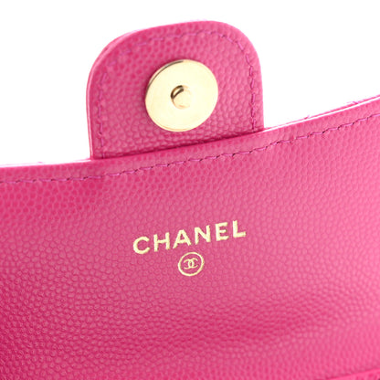Chanel Caviar Quilted Mini Chain Bag Dark Pink 6 of 10