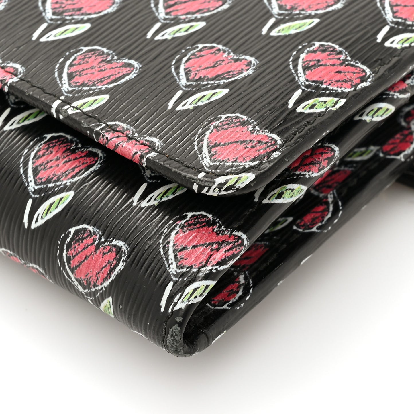 Vitello Move Love Continental Flap Travel Wallet Black