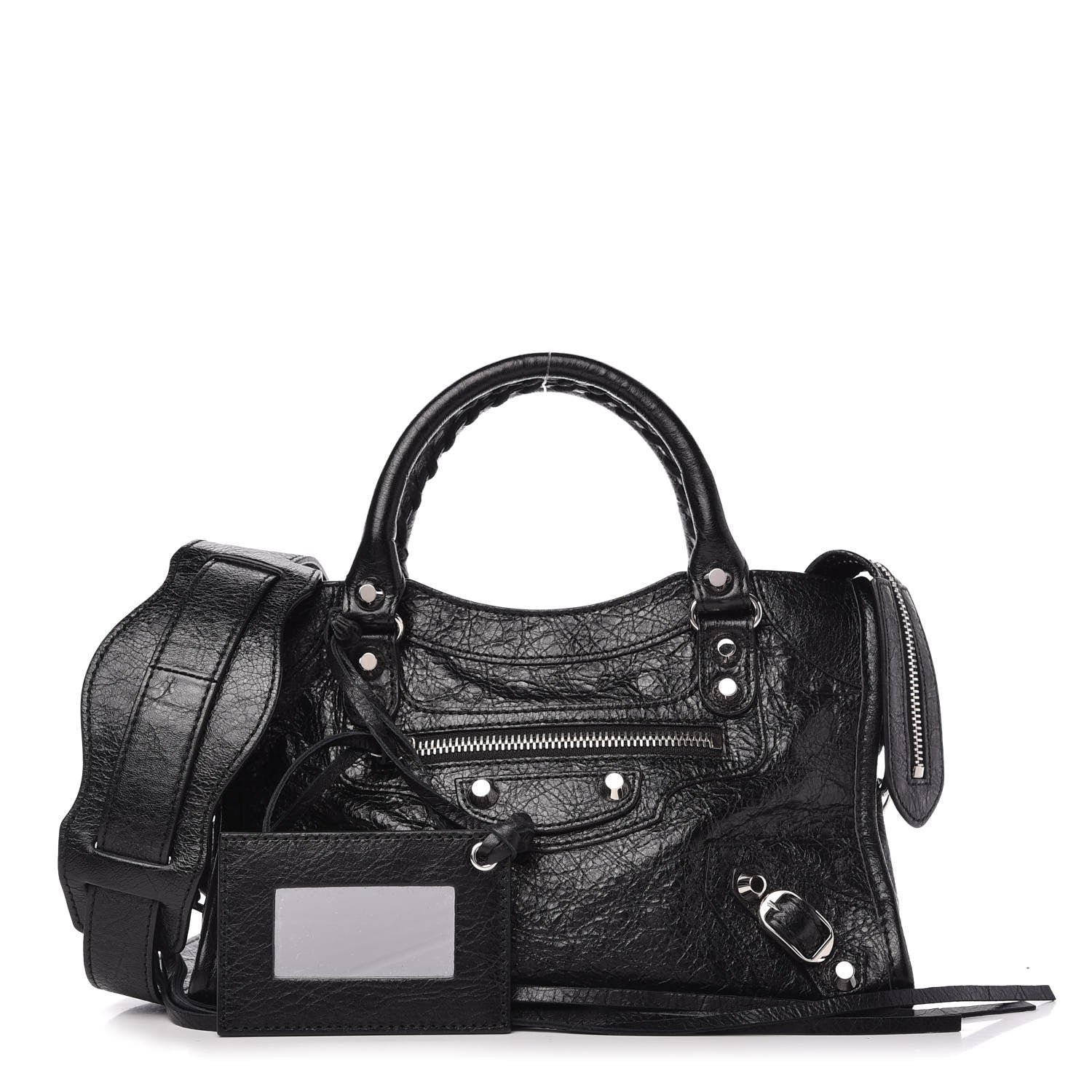 Balenciaga Agneau Classic Silver Hardware Mini City Black 1 of 9