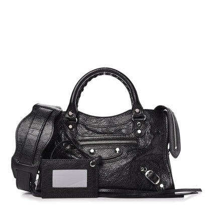 Balenciaga Agneau Classic Silver Hardware Mini City Black 1 of 9