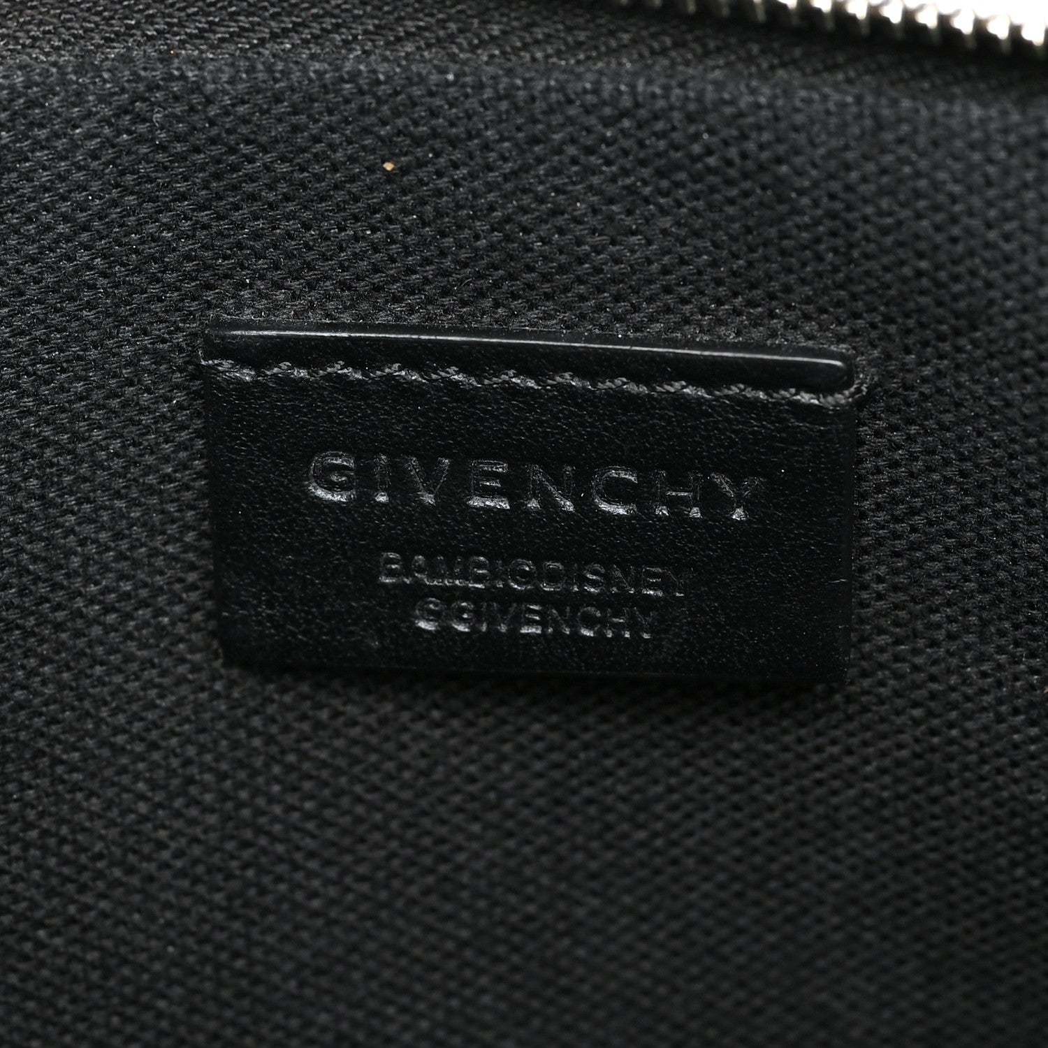 Givenchy Calfskin Bambi Print Medium Cosmetic Pouch Black 6 of 8
