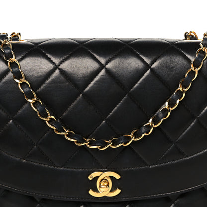 Chanel Lambskin Quilted Medium Single Flap Black 10 of 12