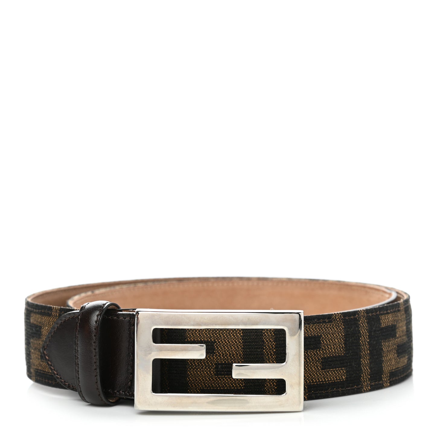 Zucca FF Buckle Belt 95 38 Tobacco
