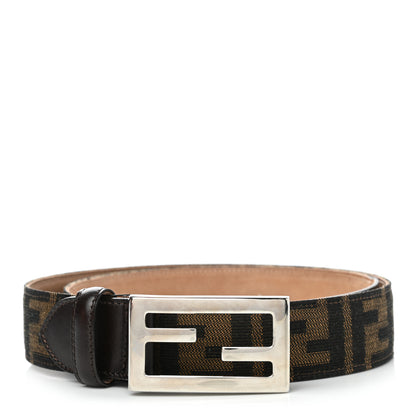 Fendi Zucca FF Buckle Belt 95 38 Tobacco 1 of 5