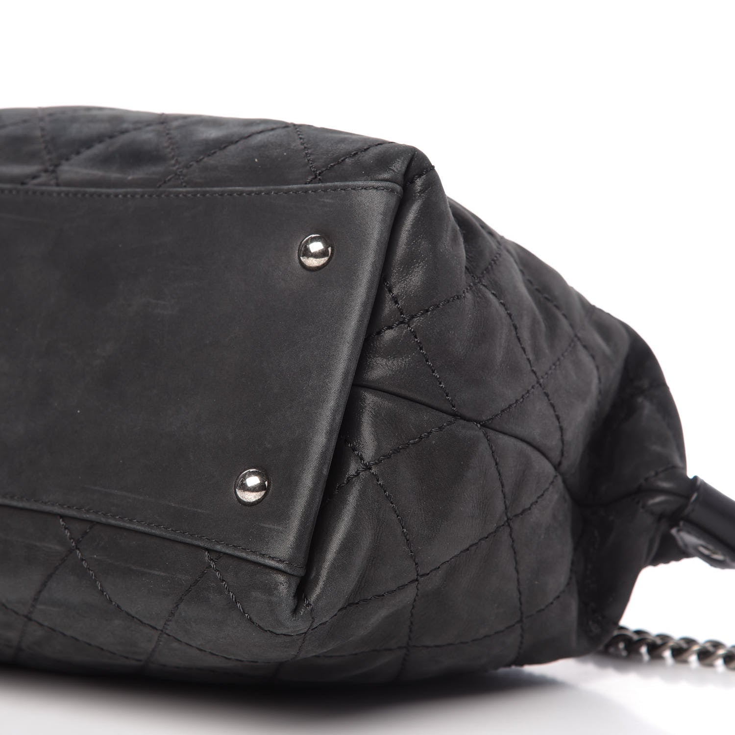 Chanel Iridescent Calfskin Quilted Coco Daily Shoulder Bag Black 7 of 11