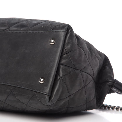 Chanel Iridescent Calfskin Quilted Coco Daily Shoulder Bag Black 7 of 11