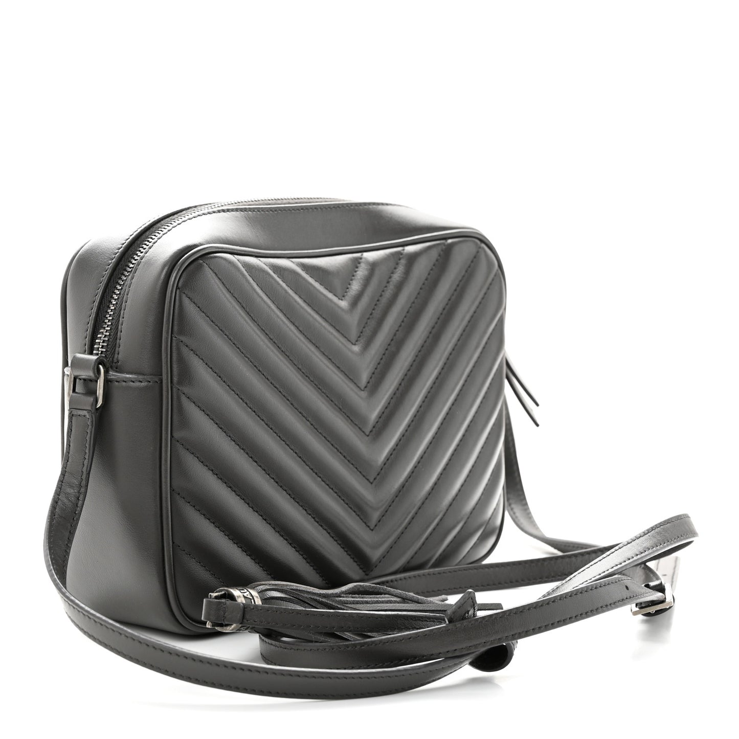 Calfskin Matelasse Monogram Lou Camera Bag Asphalt