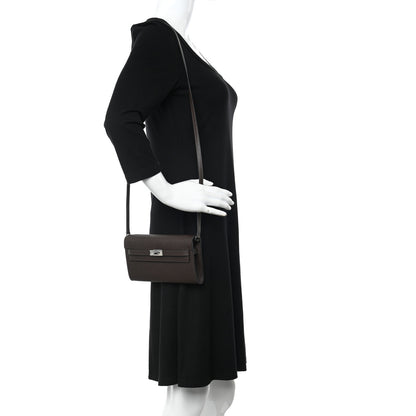 Hermes Epsom Kelly Wallet To Go Chocolate 2 of 10