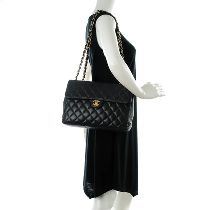 Chanel Caviar Quilted Jumbo Single Flap Black 2 of 7