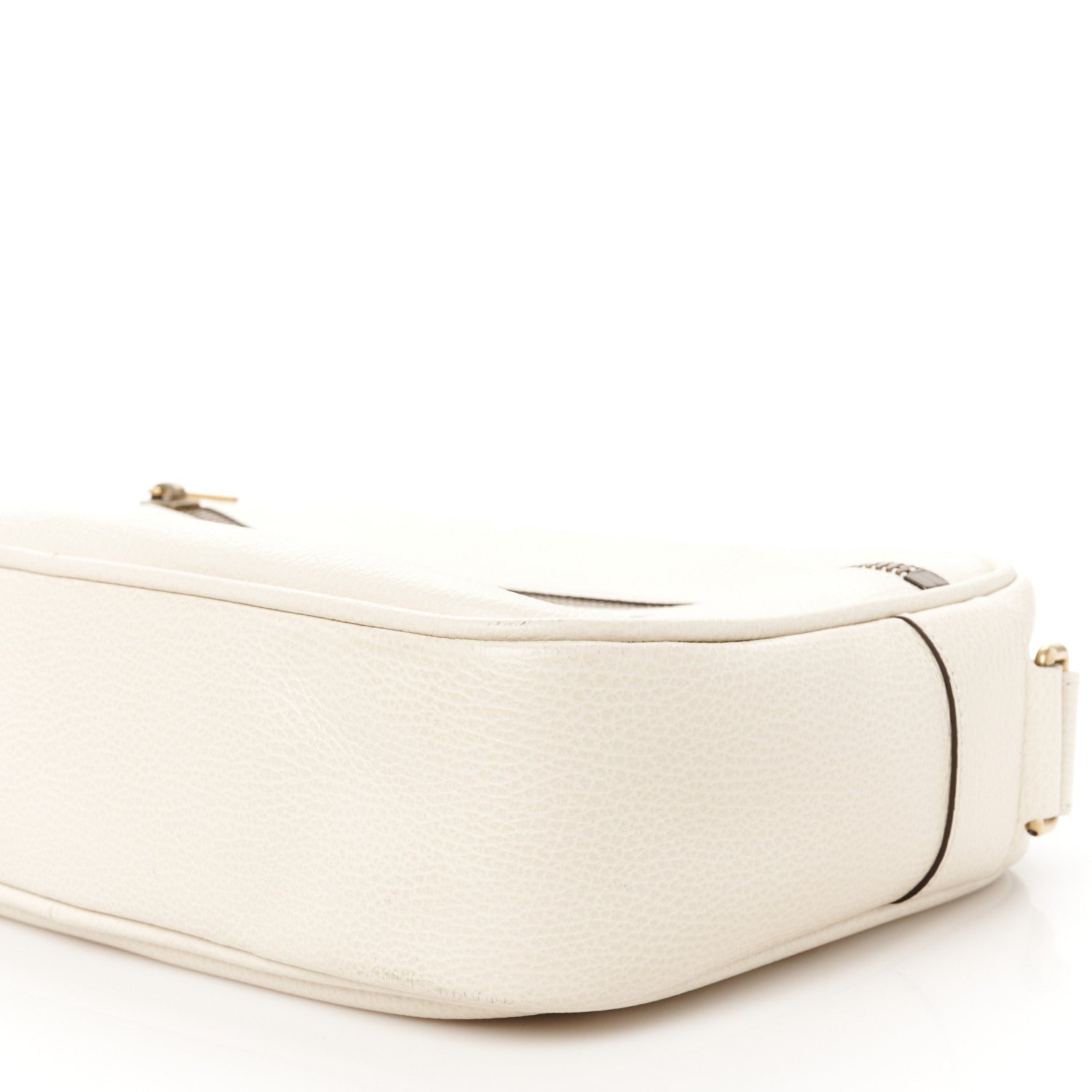 Gucci Pebbled Calfskin Logo Messenger Bag White 11 of 11