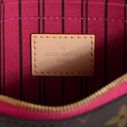 Louis Vuitton Monogram Neverfull MM GM Pochette Pivoine 7 of 9