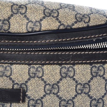 Gucci GG Supreme Monogram Belt Bag Navy 15 of 16