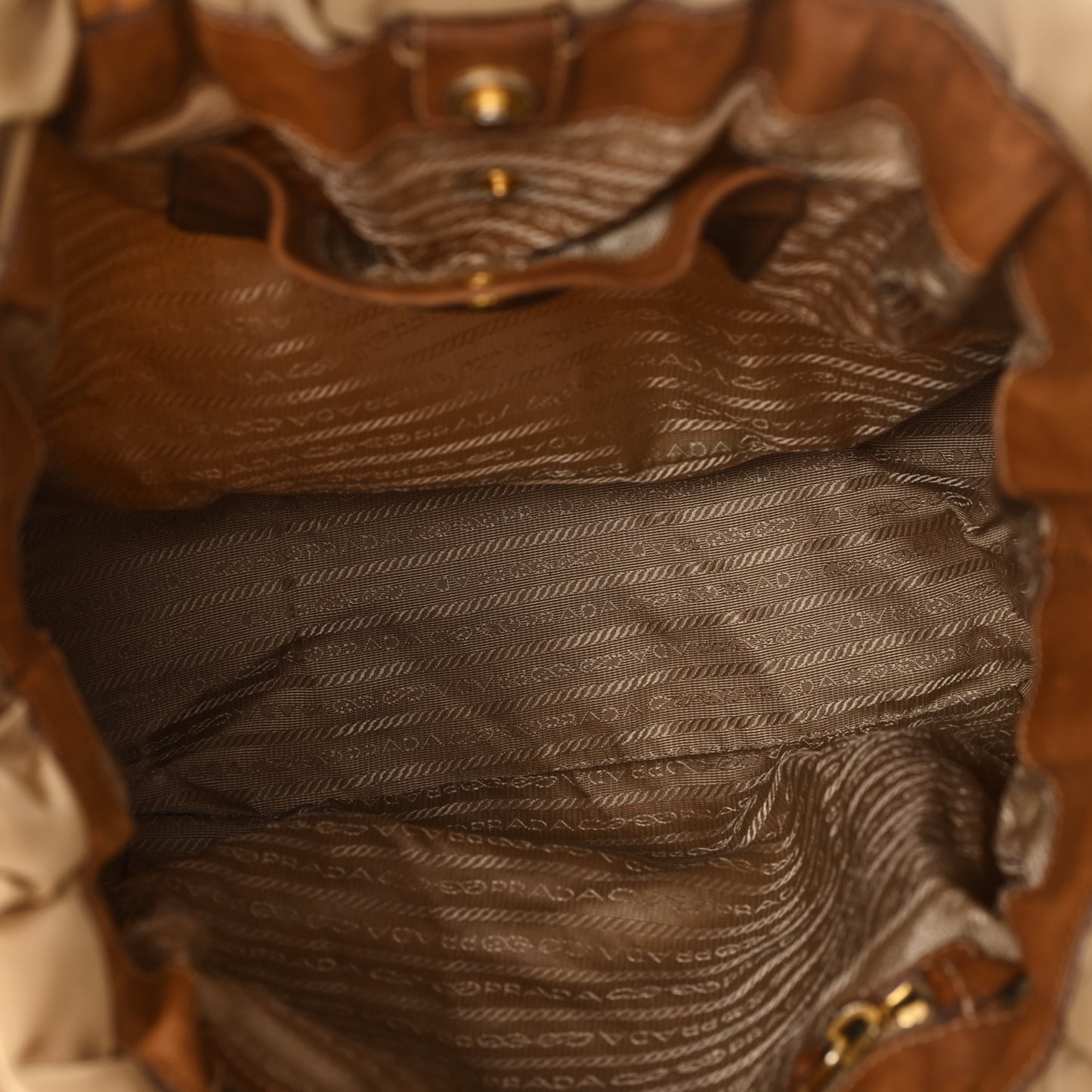 Nylon Jacquard Logo Drawstring Tote Sesamo