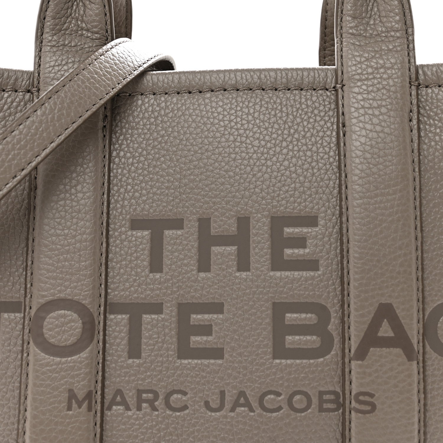 Marc Jacobs Grained Calfskin Small The Tote Bag Cement 8 of 11