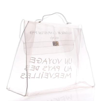 Hermes Vinyl Souvenir De L'Exposition Kelly Transparent 4 of 10