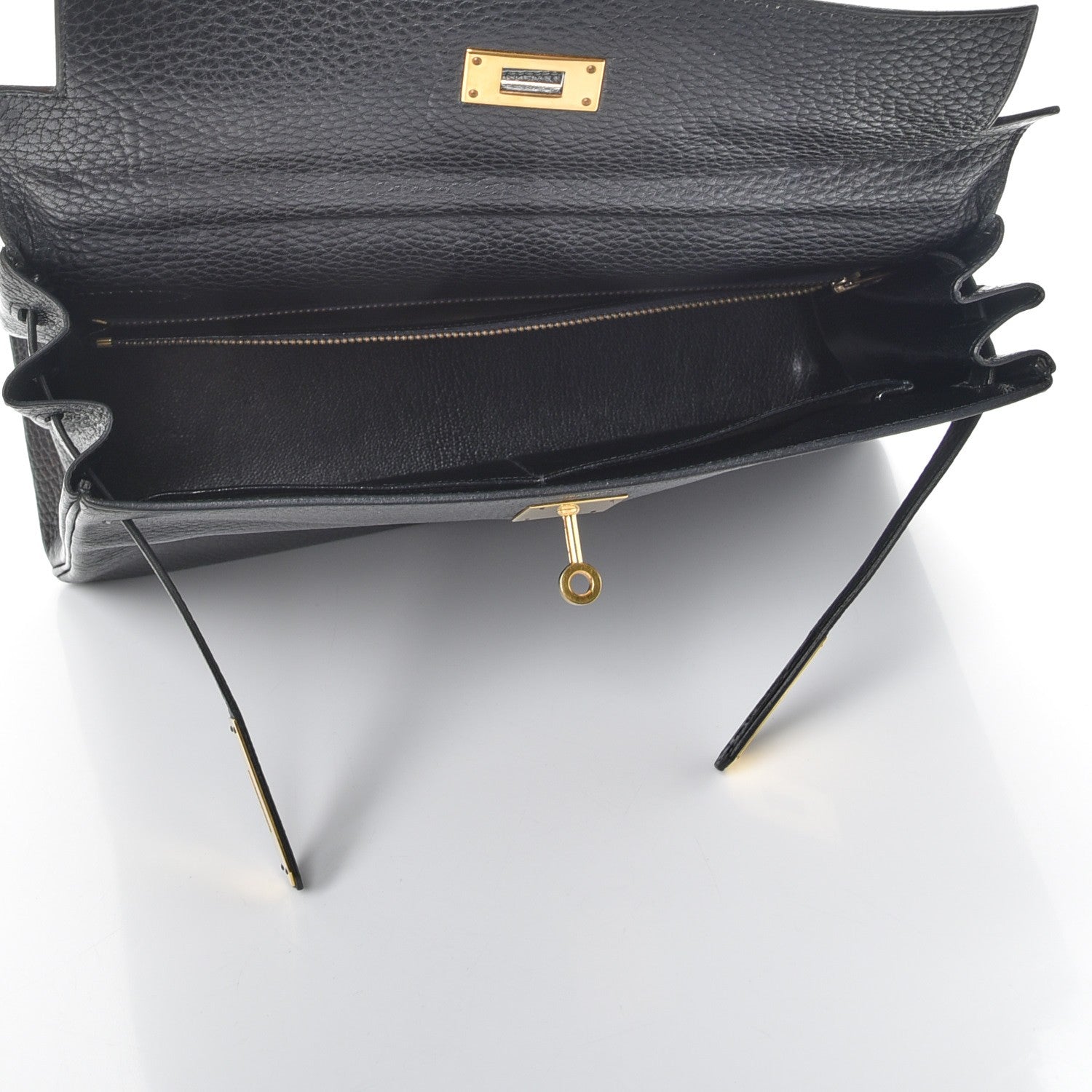 Hermes Taurillon Clemence Kelly Retourne 32 Black 7 of 35