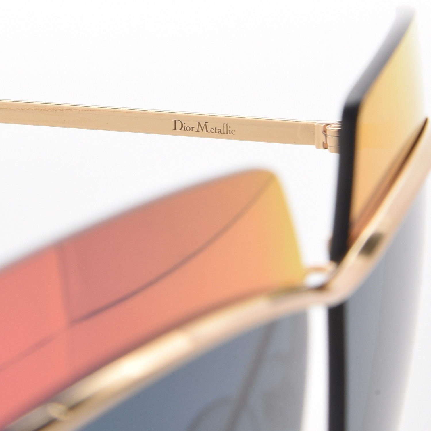 Christian Dior Metal DiorMetallic Sunglasses Orange Blue 5 of 9
